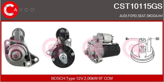 Casco CST10115GS - Starter www.autospares.lv