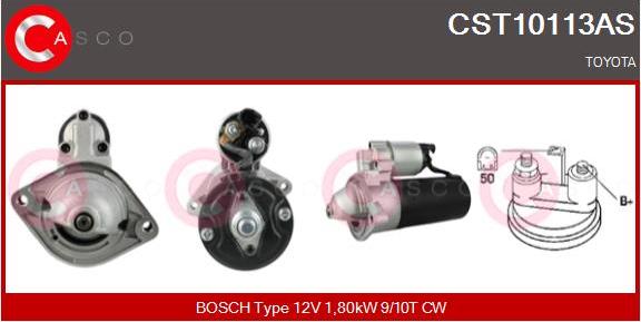 Casco CST10113AS - Стартер www.autospares.lv