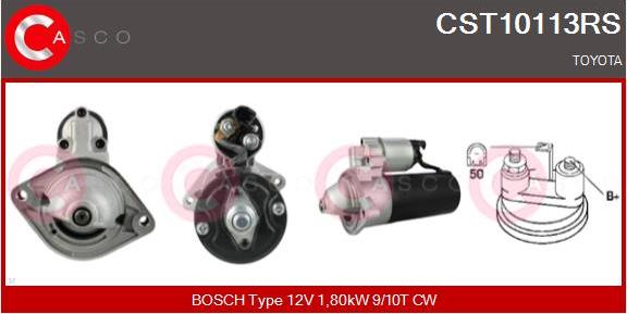 Casco CST10113RS - Стартер www.autospares.lv