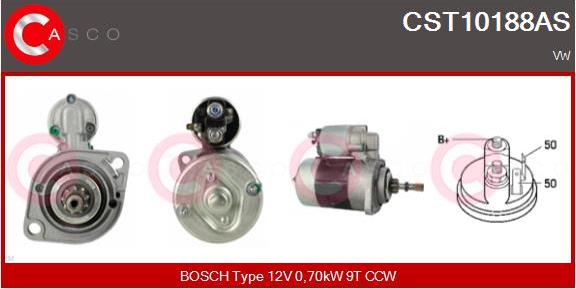 Casco CST10188AS - Starter www.autospares.lv