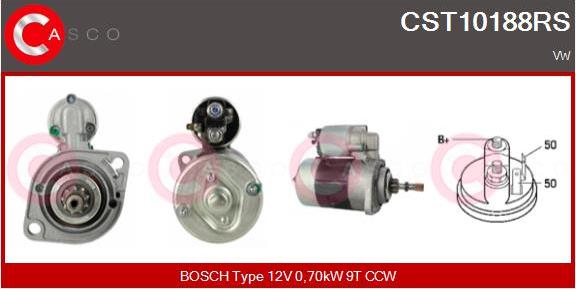 Casco CST10188RS - Starter www.autospares.lv