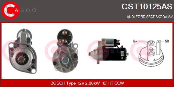 Casco CST10125AS - Starteris www.autospares.lv