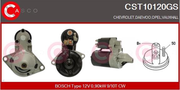 Casco CST10120GS - Starter www.autospares.lv