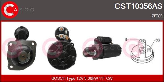 Casco CST10356AS - Стартер www.autospares.lv