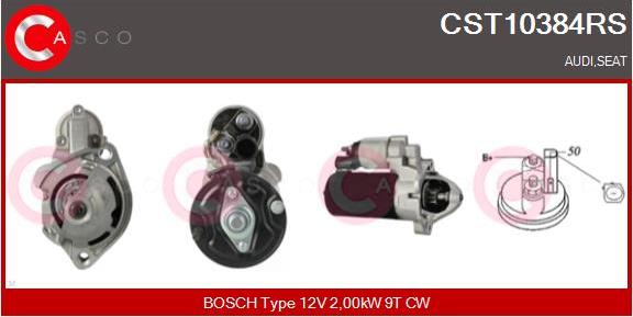 Casco CST10384RS - Starter www.autospares.lv