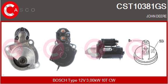 Casco CST10381GS - Starter www.autospares.lv