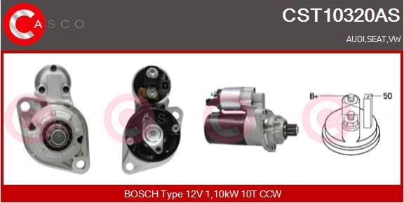 Casco CST10320AS - Starter www.autospares.lv