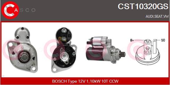 Casco CST10320GS - Starter www.autospares.lv