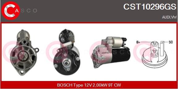 Casco CST10296GS - Starter www.autospares.lv