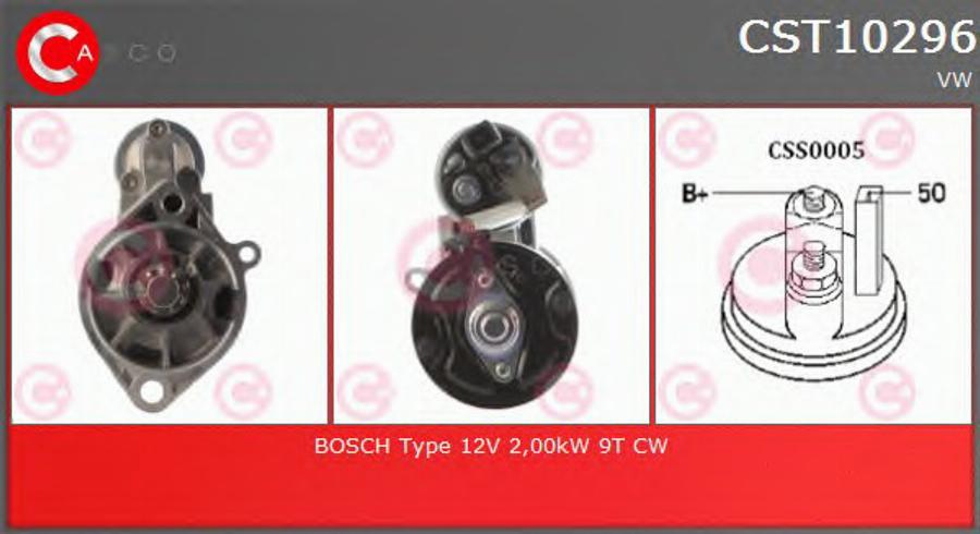 Casco CST10296 - Starter www.autospares.lv