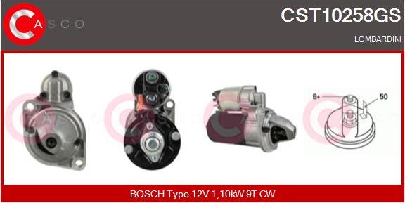 Casco CST10258GS - Стартер www.autospares.lv