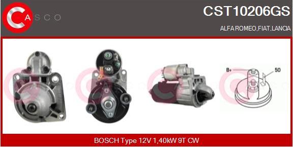 Casco CST10206GS - Starter www.autospares.lv