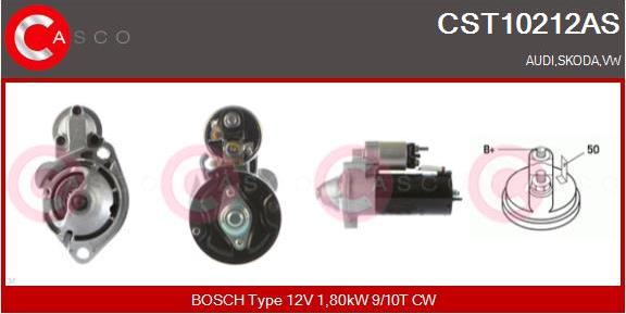 Casco CST10212AS - Starter www.autospares.lv