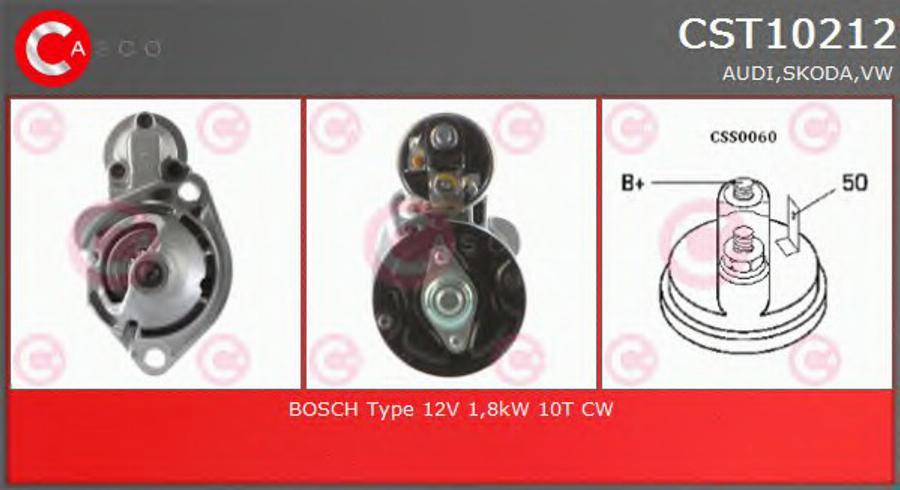 Casco CST10212 - Starter www.autospares.lv