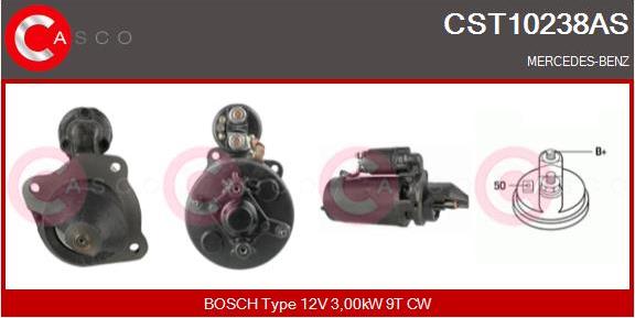 Casco CST10238AS - Стартер www.autospares.lv