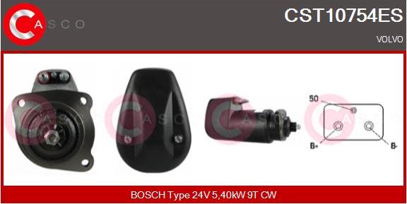 Casco CST10754ES - Starter www.autospares.lv