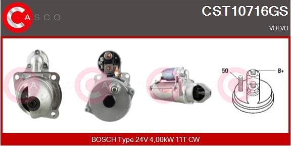 Casco CST10716GS - Starter www.autospares.lv