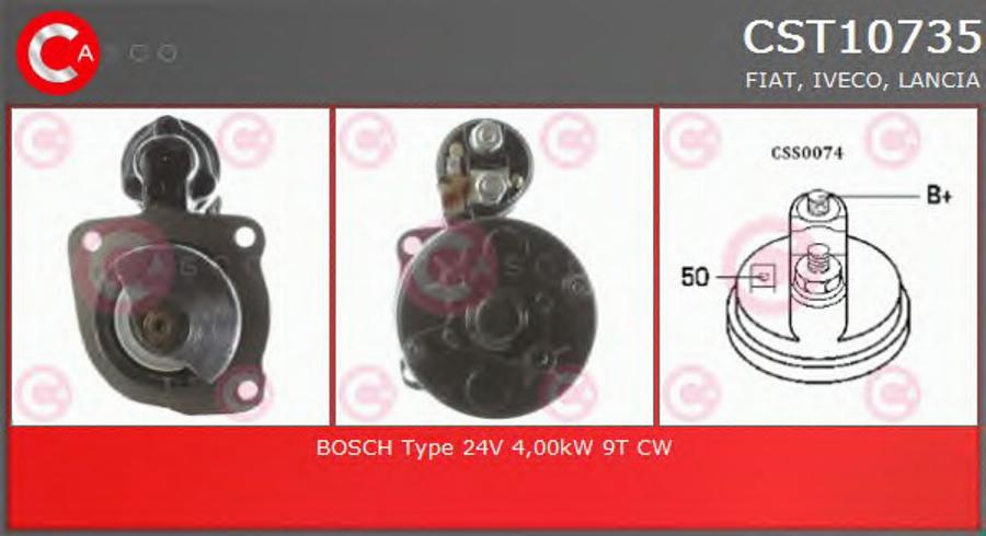 Casco CST10735 - Стартер www.autospares.lv