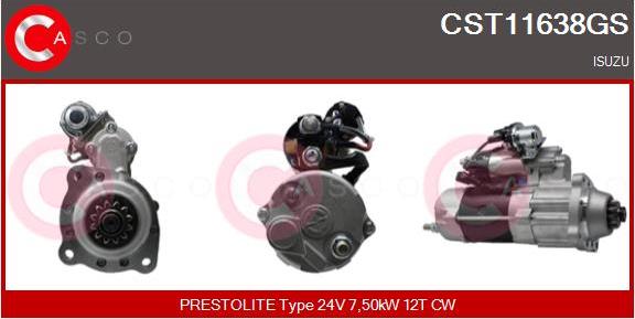 Casco CST11638GS - Starter www.autospares.lv