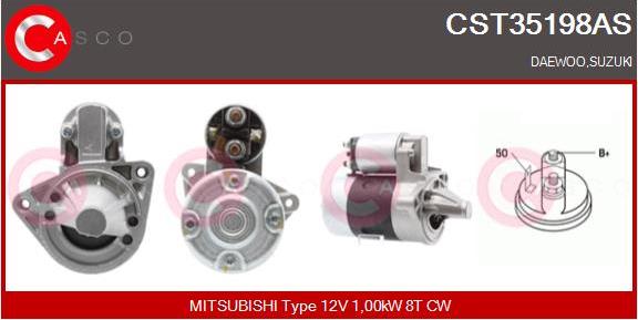 Casco CST35198AS - Starter www.autospares.lv