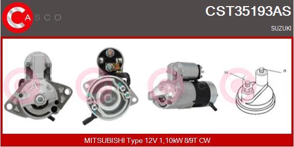 Casco CST35193AS - Starter www.autospares.lv