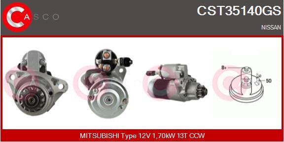 Casco CST35140GS - Starter www.autospares.lv