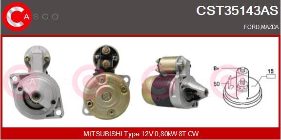 Casco CST35143AS - Starter www.autospares.lv