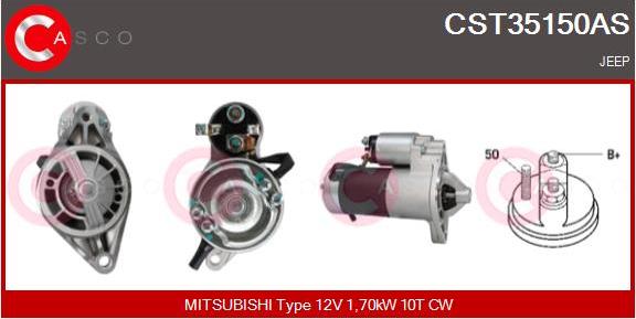 Casco CST35150AS - Starter www.autospares.lv