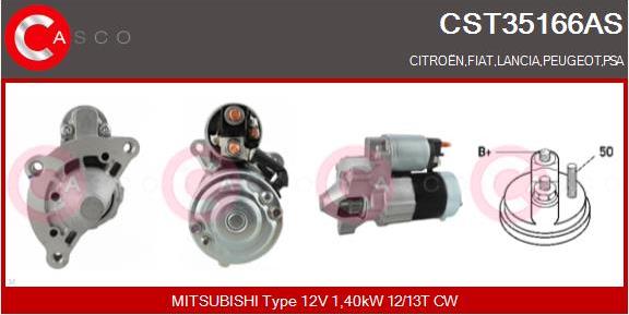 Casco CST35166AS - Starteris autospares.lv