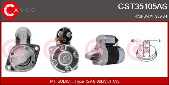 Casco CST35105AS - Starteris www.autospares.lv