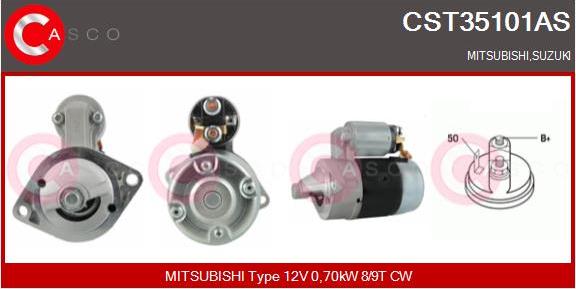 Casco CST35101AS - Starter www.autospares.lv