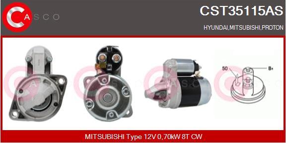 Casco CST35115AS - Starter www.autospares.lv