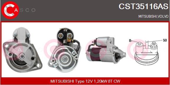 Casco CST35116AS - Starter www.autospares.lv