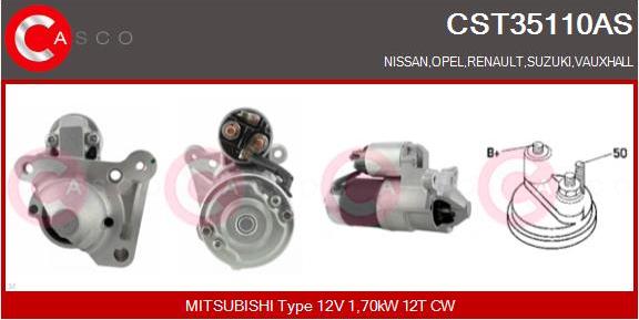 Casco CST35110AS - Starter www.autospares.lv