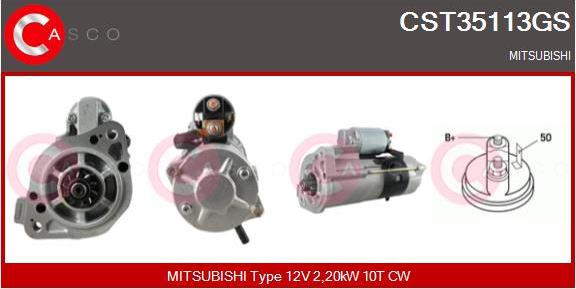 Casco CST35113GS - Стартер www.autospares.lv