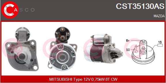 Casco CST35130AS - Starter www.autospares.lv