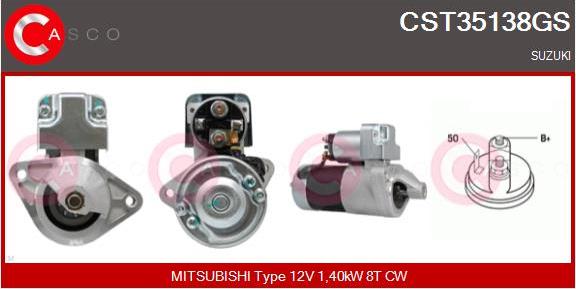 Casco CST35138GS - Starter www.autospares.lv