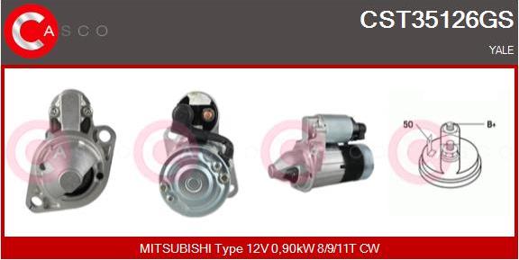 Casco CST35126GS - Starter www.autospares.lv