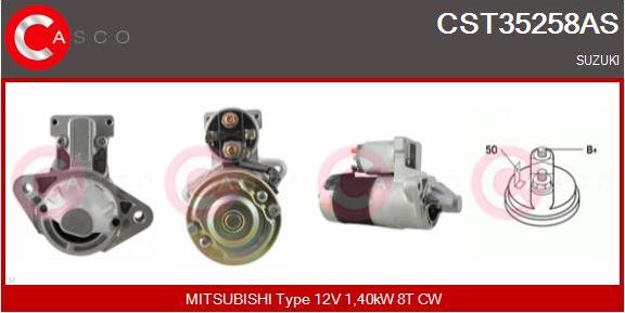 Casco CST35258AS - Starter www.autospares.lv