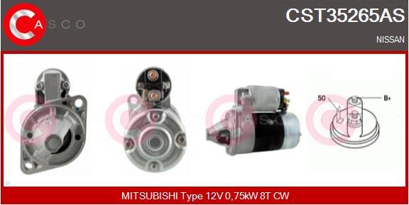 Casco CST35265AS - Starter www.autospares.lv