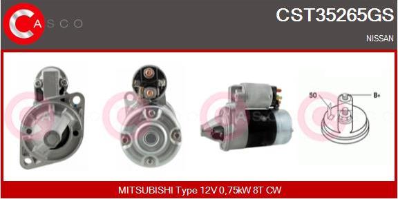 Casco CST35265GS - Starter www.autospares.lv