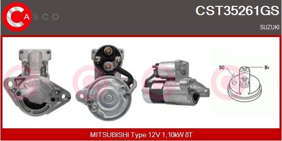 Casco CST35261GS - Starter www.autospares.lv