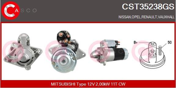 Casco CST35238GS - Starter www.autospares.lv