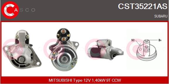 Casco CST35221AS - Starteris www.autospares.lv