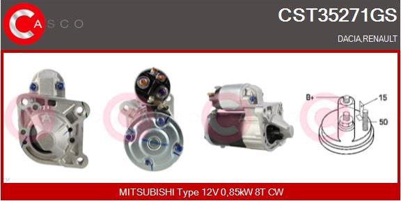 Casco CST35271GS - Starter www.autospares.lv