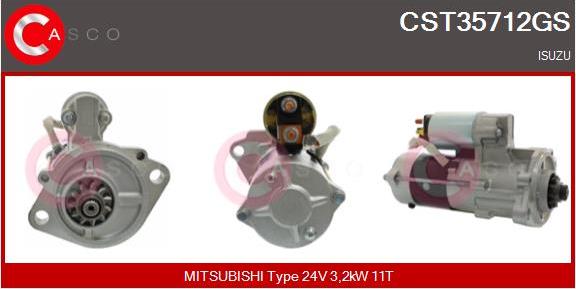 Casco CST35712GS - Стартер www.autospares.lv