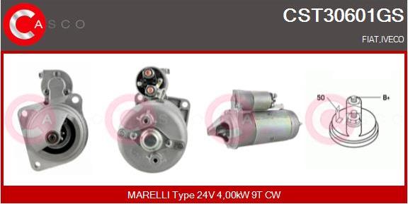 Casco CST30601GS - Starter www.autospares.lv