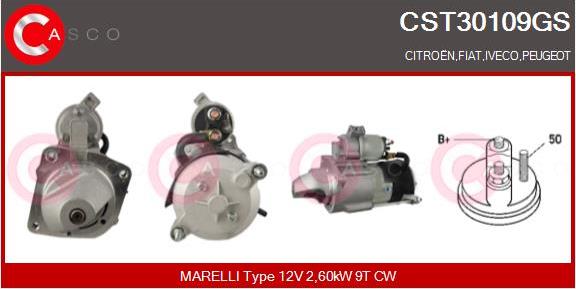 Casco CST30109GS - Starter www.autospares.lv