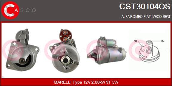 Casco CST30104OS - Starter www.autospares.lv