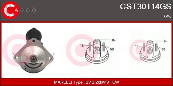 Casco CST30114GS - Starteris autospares.lv